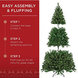 Best Choice Products 7.5ft Premium Spruce Artificial Holiday Christmas Tree for Home, Office, Party Decoration w/ 1,346 Branch Tips, Easy Assembly, Metal Hinges & Foldable Base