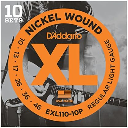 D'Addario E-Guit.String EXL110-10P 10-46 Nickel Wound 10 Sets - Electric Guitar Strings