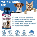 Healthy Weight Supplement for Cats and Dogs - Helps Overweight Pets Control Obesity Through Healthy Fat Burning, Improved Metabolism and Gentle Suppression of Appetite and Cravings Pills