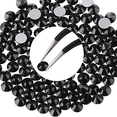 Bling Rhinestone for iPhone 14 Pro Max Case - Over 1400 High Quality Hand Glued Sparkle Diamond Case Compatible with iPhone 14 Pro Max for women girls-Jet