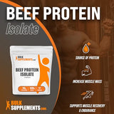 BULKSUPPLEMENTS.COM Beef Protein Isolate Powder - No Sugar Added, Gluten Free, Lactose Free Protein Powder, Keto Friendly - 25g of Protein - 30g per Serving (500 Grams - 1.1 lbs)