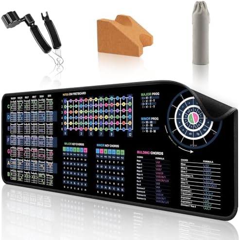 Guitar Mat & Portable Guitar Work Mat - 43.3 * 15.7 Inch Guitar Mat Pad, Guitar Repair Mats Make It Easier to Repair Your Guitar