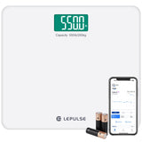 Scale for Body Weight, 550 lb Digital Bathroom Smart Scales BMI Weights Scale 13 inch Platform, Lepulse Large Capacity Extra Wide High Accurate Scale