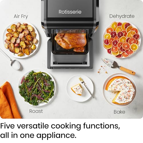 Chefman 12-Quart 6-in-1 Air Fryer Oven with Digital Timer, Touchscreen, and 12 Presets - Family Size Countertop Convection Oven, Dishwasher-Safe Parts