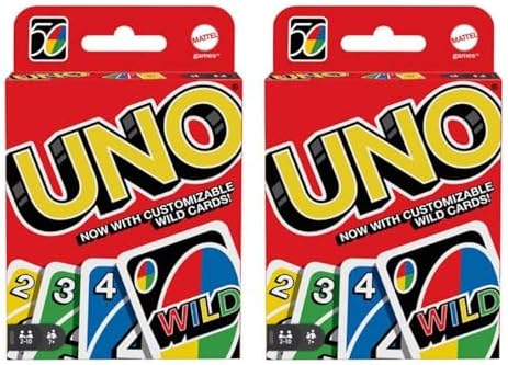 Mattel 4347154784 Uno Card Game 2 Pack, Red