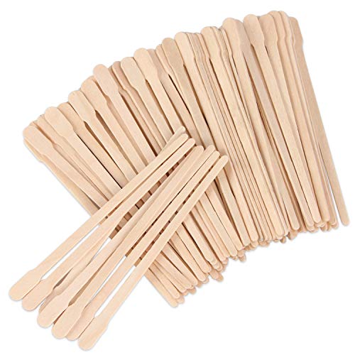 JANYUN 1500 Pcs Wooden Wax Sticks,Wax Applicator Sticks,Wax Sticks for Hair Removal and Smooth Skin Spa and Home Usage
