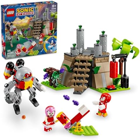 LEGO Sonic The Hedgehog: Knuckles and The Master Emerald Shrine Collectible Video Game Toy Building Set, Comes with 2 Sonic Action Figures, Gamer Gift for Boys and Girls Ages 8 and Up, 76998