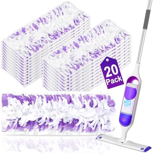 20 Pack Disposable Mopping Pads Refills for Swiffer PowerMop,Compatible with Swiffer Power Mop Refills, Multi-Surface Mop Pad Replacement for Floor Cleaning