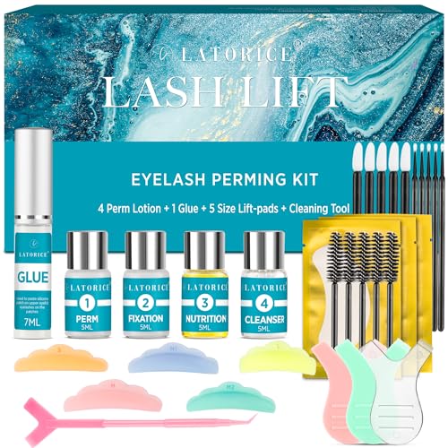 Lash Lift Kit for Eyelash Lamination: Natural Lash Curling & Lifting - Salon Quality Eyelash Lift Kit at Home (27ML)