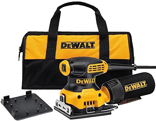 Dewalt DWE6411KR 2.3 Amp 1/4 Sheet Corded Finishing Sander Kit (Renewed)