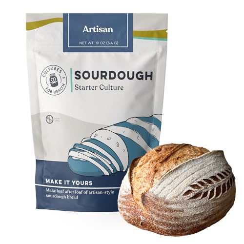 Artisan Sourdough Starter Culture | Dehydrated Sourdough Starter for Bread Baking | Unbleached Rye Flour | Perfect for Beginners and Experienced Bakers | Gluten Sourdough Culture | Buy Sourdough Starter Online | Cultures for Health
