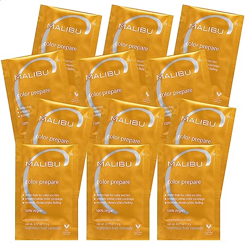 Malibu C Color Prepare Wellness Hair Remedy - Extends Hair Color Vibrancy & Counteracts Discoloration - Hair Care Remedy for Color Treated Hair
