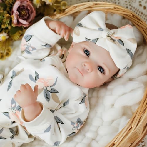 Lifelike Reborn Baby Dolls - 20Inch Soft Vinyl Realistic Newborn Baby Dolls Poseable Real Life Baby Girls Dolls with Doll Accessories and Gift Box for 3+ Year Old Girls Kids