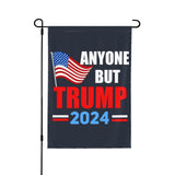 12x18 Anti Trump Garden Flag Double Sided Anyone But Trump 2024 Yard Flag Fuck Trump Impeach Trump House Flag Without Flag Stand