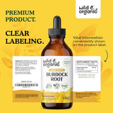 Organic Burdock Root Tincture - Burdock Root Liquid Extract - Vegan, Alcohol Free Drops - 4 fl oz