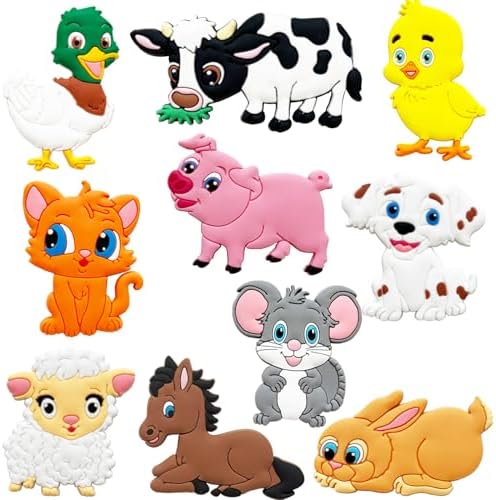 Refrigerator Magnets for Toddlers 1-3 - Farm Animal Magnets for Fridge - Baby Magnets for Refrigerator 1 Year Old - Toddler Fridge Magnets for Kids - Learning Preschool Magnet for Whiteboard Magnetic