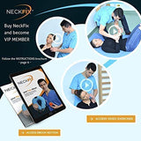 NeckFix Cervical Neck Traction Device for Instant Neck Pain Relief - Pinched Nerve Neck Stretcher for Home Pain Treatment + Bonus (12-17 inch)