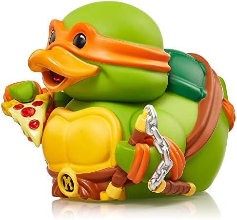 TUBBZ Boxed Edition Michelangelo Collectible Vinyl Rubber Duck Figure - Official Teenage Mutant Ninja Turtles Merchandise - Action Video Games, TV & Movies