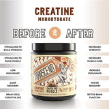 Earth Fed Muscle Transcend Creatine Monohydrate - 100% German Creapure, Muscle Recovery, Muscle Building, Cellular Energy Production - Gluten Free, Soy Free - Unflavored 5g per Serving, 60 Servings