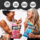 Wilde Protein Chips, Sweet and Savory Flavors Variety Pack (1.34 oz Bags, Pack of 12) - Crafted From Real Ingredients: Protein Snacks, Keto Chips, Gluten and Grain Free…