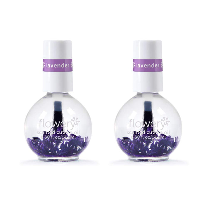 Flowery Lavender Scented Cuticle Oil, 0.5 oz, 2 Pack