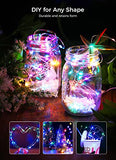 Brightown 12 Pack Easter Led Fairy Lights Battery Operated String Lights Waterproof Silver Wire 7 Feet 20 Led Firefly Starry Moon Lights for DIY Wedding Party Bedroom Patio Christmas