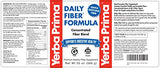 Yerba Prima Daily Fiber Formula - 20 oz Powder - Unflavored, Concentrated Blend of Soluble/Insoluble, Psyllium Seed Husks, Acacia Gum, Apple Fiber for Bulk - Dietary Bulking Supplement - Regularity