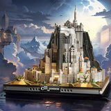 Ideas Castle Architecture Mini Building Minas Tirith Set with Light, Not Compatible with Lego,Lord of Block the rings Set for Adult Film Fans,STEM Christmas Birthday Gift Toy for Boy Kids 8-14 1680PCS