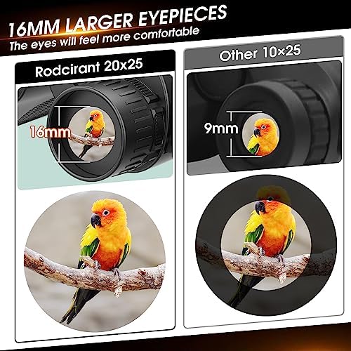 20x25 Compact Binoculars for Adults High Powered and Kids,Waterproof Binoculars for Hunters with Low Light Vision,Easy Focus Bird Watching for Adults Outdoor Hunting and Travel