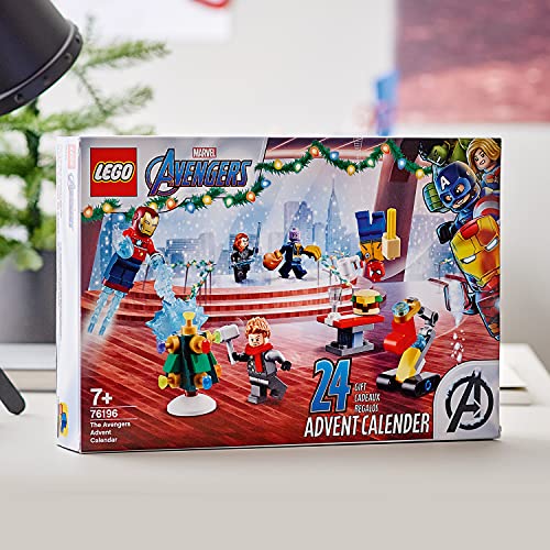 LEGO Marvel The Avengers Advent Calendar 76196 Building Kit, an Awesome Gift for Fans of Super Hero Building Toys; New 2021 (298 Pieces)