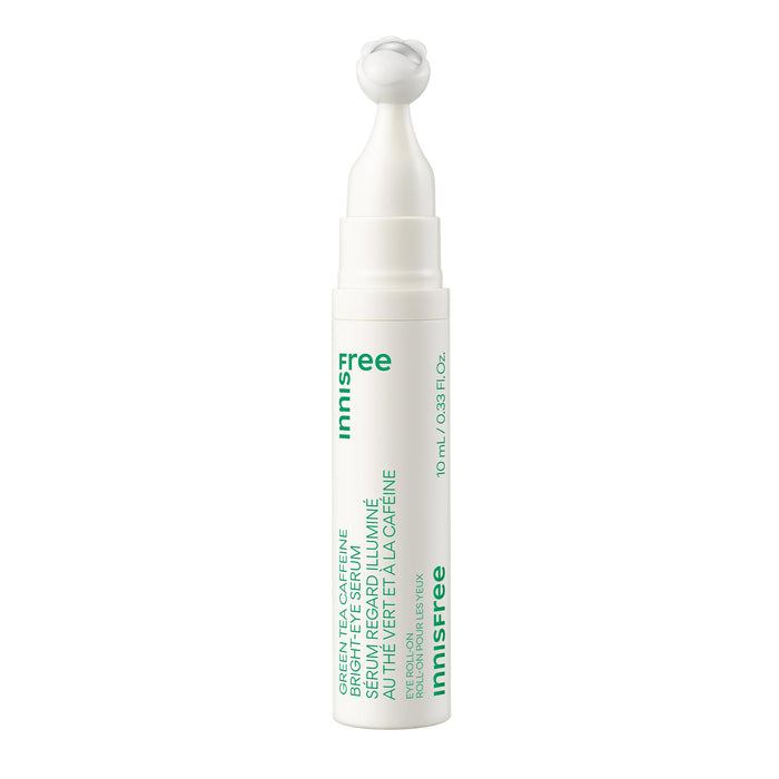 innisfree Green Tea Caffeine Bright-Eye Serum with Niacinamide, Cooling Korean Eye Serum, Hydrating Eye Cream (Packaging May Vary)