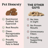 Pet Honesty Omega SkinHealth chews for Dogs, salmon oil, Omega 3 Fish Oil, Krill, Spirulina, Omega-3, Alaskan salmon oil, Healthy Skin & Coat, Itchy Skin, Dog Allergies, May Reduce Shedding (90 Count)