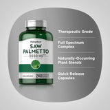 Piping Rock Saw Palmetto Extract 3600mg | 240 Capsules | Saw Palmetto for Men and Women | Non-GMO, Gluten Free