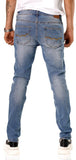 Alamo Mens Skinny Jeans - Classic Denim Slim Fit Jeans for Men with 5 Pockets