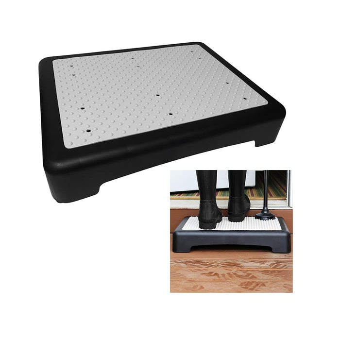 Evelots Mobility Low Step Stool for Seniors - Sturdy Half Step Large Platform for Adults, Elderly - Up to 425 Pounds - Nonslip - Indoor & Outdoor - Lightweight - Stairs, Bed, Bathtub, Shower, Car