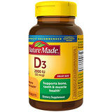 Vitamin D3, 220 Tablets, Vitamin D 2000 IU (50 mcg) Helps Support Immune Health, Strong Bones and Teeth, & Muscle Function, 250% of Daily Value for Vitamin D in One Daily Tablet