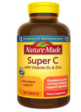 Nature Made Super C with Vitamin D3 and Zinc, 200 Tablets Contain no Artificial Flavors-nalkotSuplimentsGuide