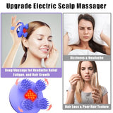 Viuyougor Scalp Massager Electric, Portable Scalp Massager Hair Growth, Waterproof Head Massager Scalp Stress Relax, Handheld Head Scratcher Massager, 3 Speed Modes & 8 Massage Claws Cat Massager