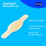 Cosmos blister plaster: The special plaster promotes the healing of blisters on feet, toes and fingers, mix of 3 sizes, 6 pieces