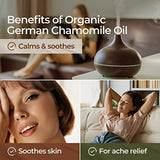 Gya Labs Organic German Chamomile Essential Oil for Diffuser - German Chamomile Oil for Skin - German Chamomile Essential Oil for Hair & Soaps - Sweet, Herbaceous Scent - (0.34 fl oz)
