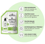 J.R. Watkins Gel Hand Soap Refill, Moisturizing Hand Wash, All Natural, Alcohol-Free, Cruelty-Free, USA Made, Aloe Green Tea, 34 Fl Oz, 3 Pack