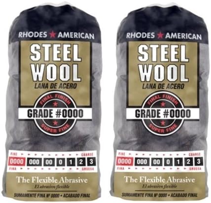 Homax Products Grade #0000 Fine Finish Steel Wool Pad 12 Per Package TV713206 (2 Pack)