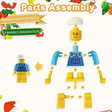 Myouth Advent Calendar 2024 Christmas 24 Days Building Blocks Figure Countdown Calendar Different Mini Weapon Tool Accessories and Building Figures Christmas Holiday Party Favor Gift for Boys Girls