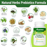 Probiotics for Women Men- 300 Billion CFU, 24 Strains Probiotics+15 Organic Herbs Prebiotics Blend, Pre and Probiotics, Probiotics for Digestive Health, Immune & Gut, Bloating, Vegan, 2 Month Supply