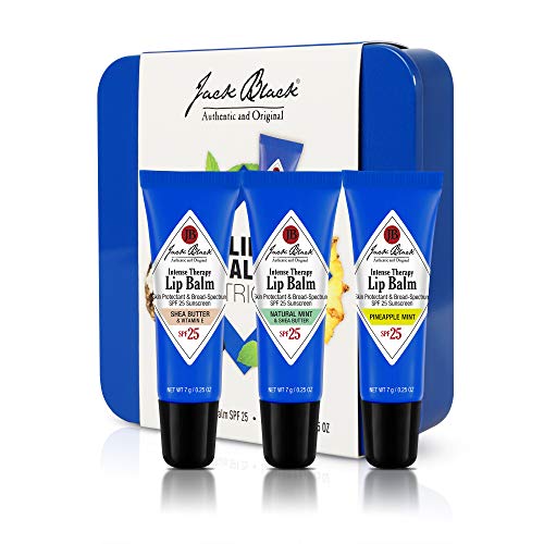 Jack Black Intense Therapy Lip Balm - Jack Black Lip Balm SPF 25 Sunscreen, SPF Lip Balm for Chapped Lips, Lip Sunscreen, Lip SPF, Lip Moisturizer for Dry Lips, Lip Balm with SPF, Lip Protection