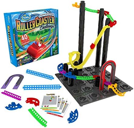 ThinkFun Roller Coaster Challenge STEM Toy and Building Game for Boys and Girls Age 6 and Up – TOTY Game of the Year Finalist