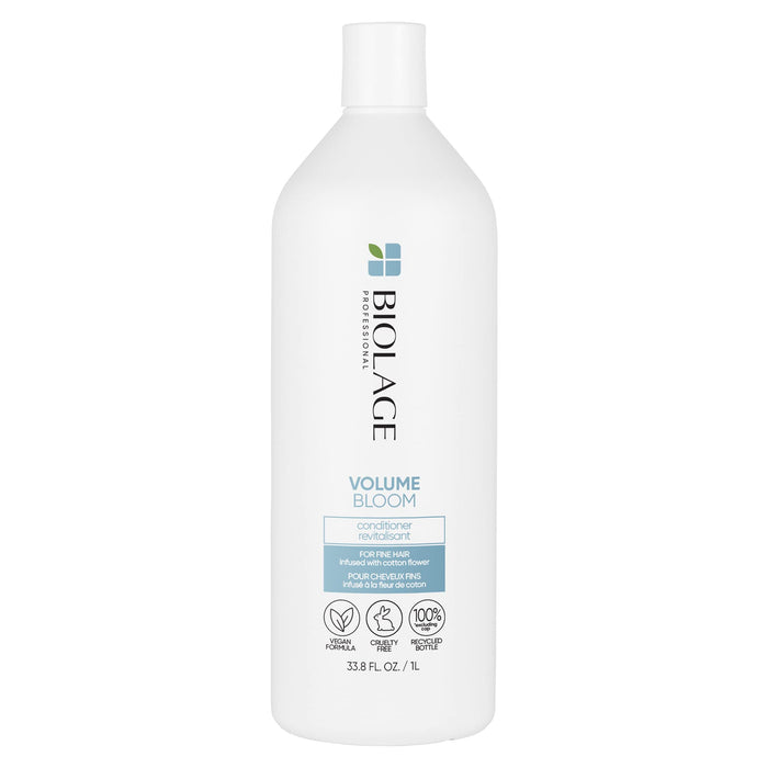 Biolage Volume Bloom Conditioner | Volumizing Conditioner | Weightless Moisture For Long-Lasting Voluminous Hair | For Fine Hair | Paraben & Silicone-Free | Vegan | Cruelty Free | 33.8 Fl. Oz