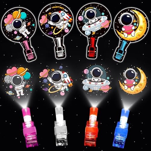 28 Pack LED Finger Lights Valentines Cards for Kids Classroom Valentines Day Gifts for School, Valentines for Kids Class Valentines Day Cards Bulk Party Favors for Boys Girls Classroom Exchange Gift