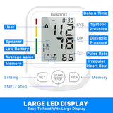 Blood Pressure Machine with Extra Large Cuff, Automatic Digital Upper Arm Blood Pressure Monitor with Large LED Screen, Irregular Heartbeat & Hypertension Detector, BPM Model - 2005-1