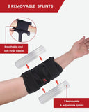 Hurmoya Elbow Brace Comfortable Night Sleep, Cubital Tunnel Syndrome, Ulnar Nerve Entrapment with 2 Removable Metal Splints for Men and Women (L)